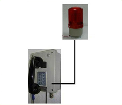 weatherproof telephone with External